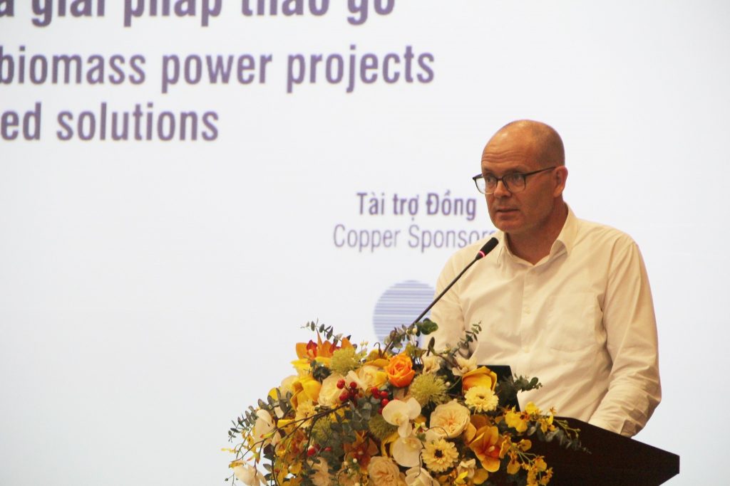 Đại diện GIZ ESP tham gia tham luận tại Diễn đàn, ông Markus Bissel, Giám đốc Dự án